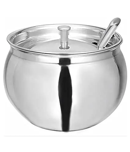 Sugar Pot Bed Room Bottles simple Design Luxurious Healthy Drinkware Copper hammered sugar Bottle at Best wholesale elegant