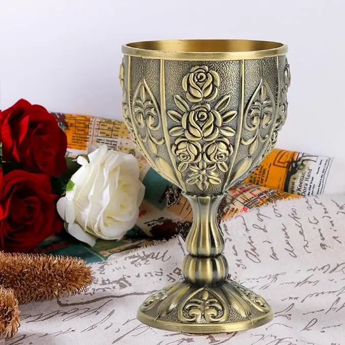 Металлические бокалы для вина, рюмки, бокалы для вина, флейты, флейты