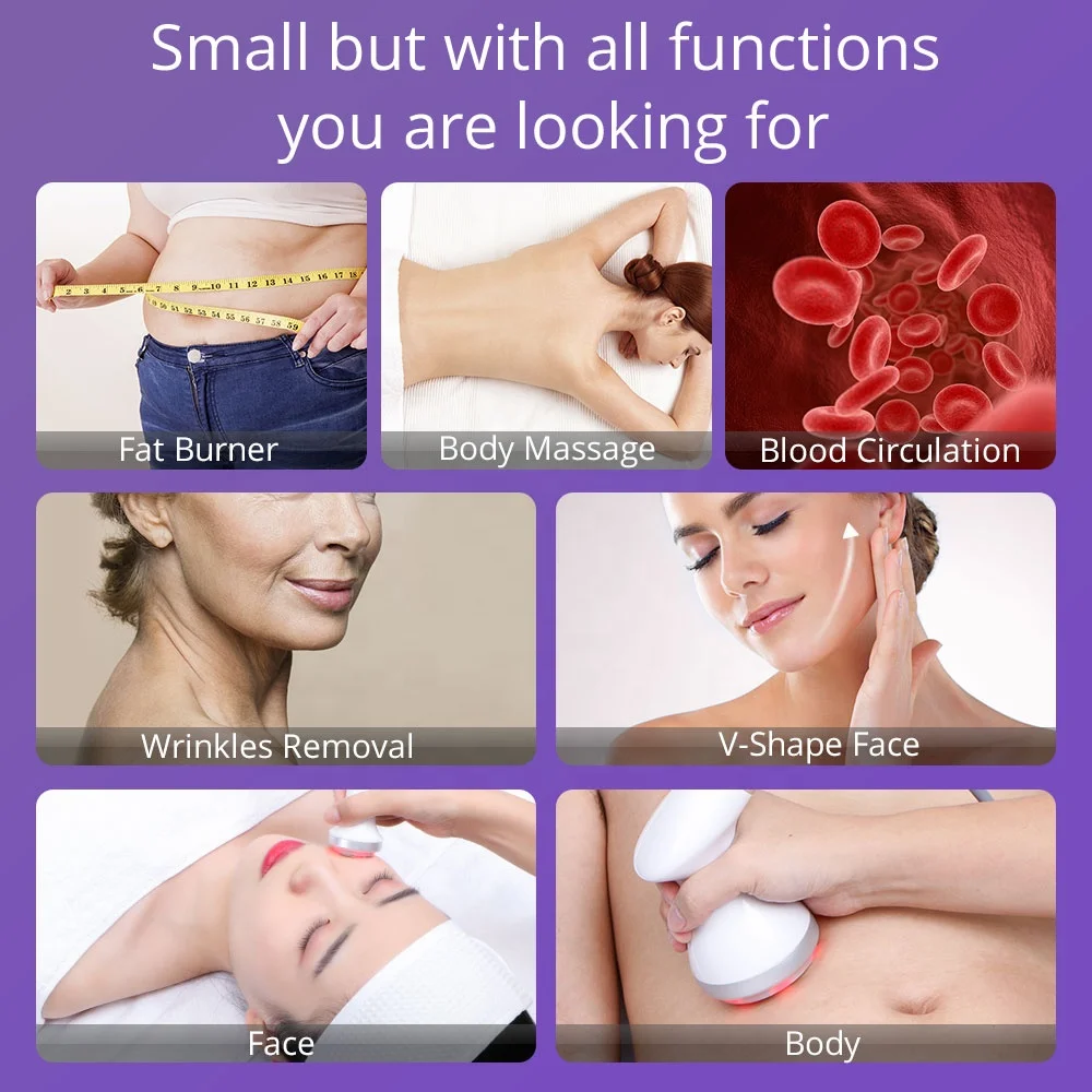 S-SHAPE EMS Electroporation Vacuum Suction Body Face Care Cavi Machine