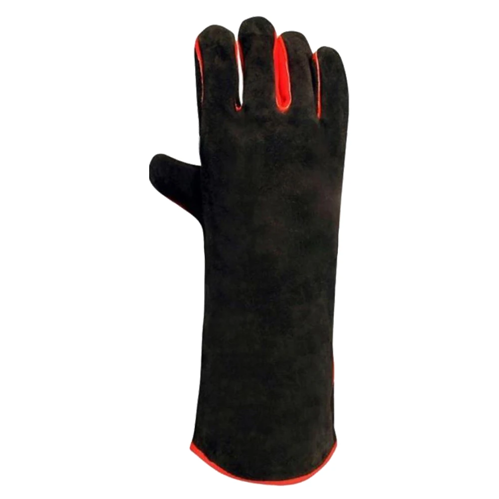 chemical resistant green nitrile gloves non slip flocklined work gloves, safety gloves for oil grease and industry uses
