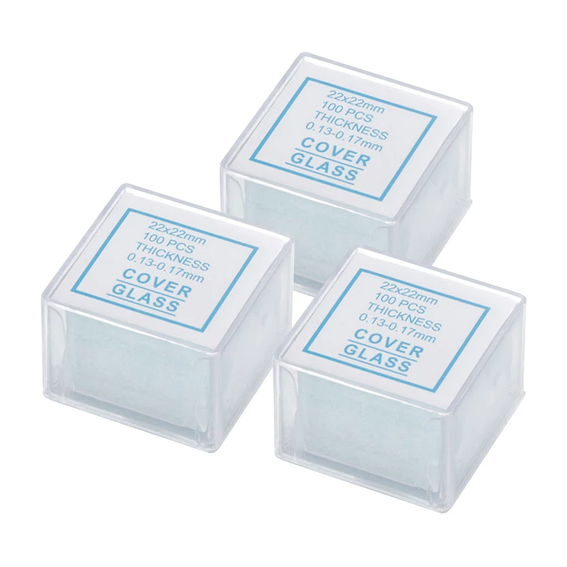 Лабораторные принадлежности для микроскопа, гистология, разные размеры, одноразовое покрытие для микроскопа 22x22 мм