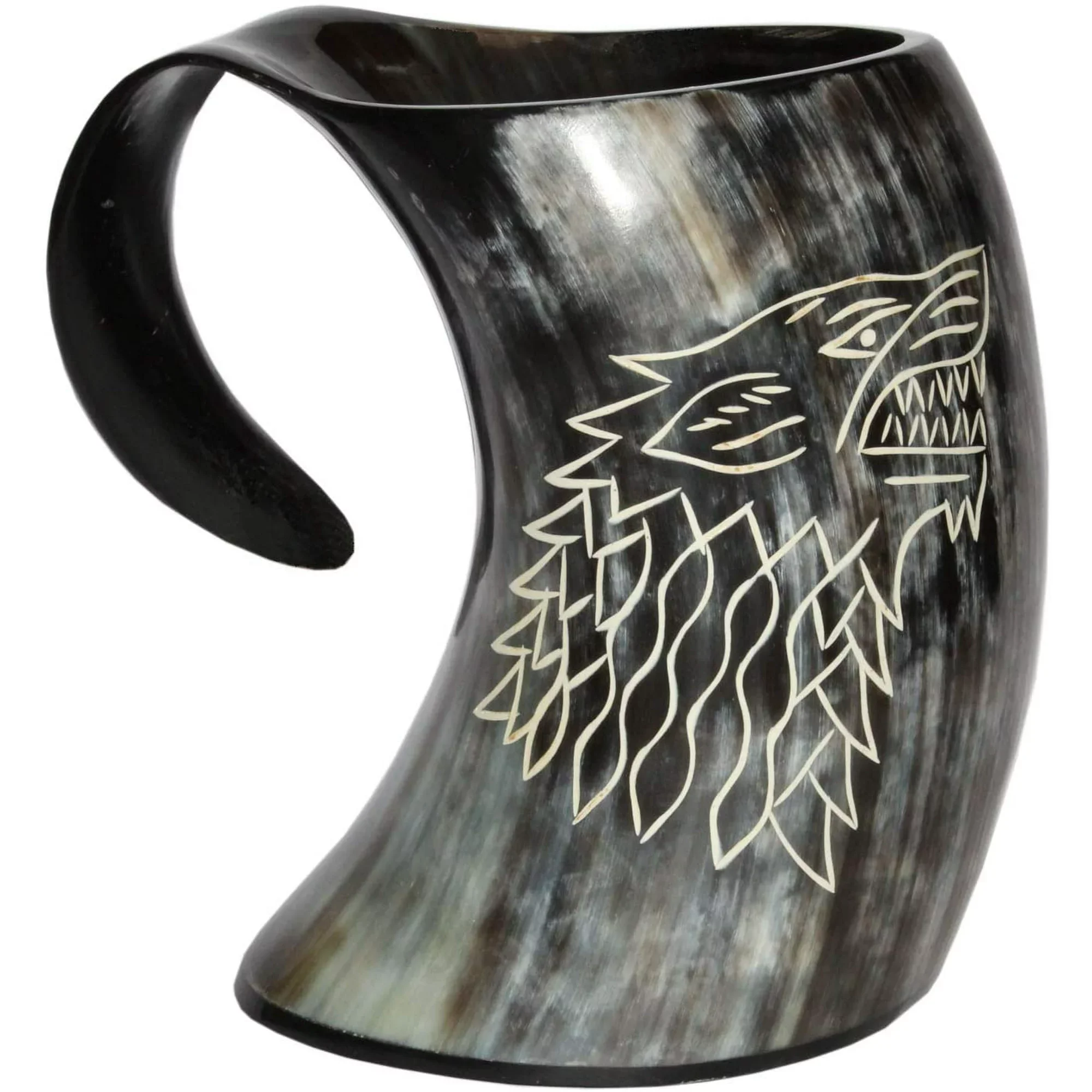 Alibabas Attractive Price of Top Notch Quality Natural Handmade Horn Sustainable Beer Mug Viking Drinking Horn Mug for Party