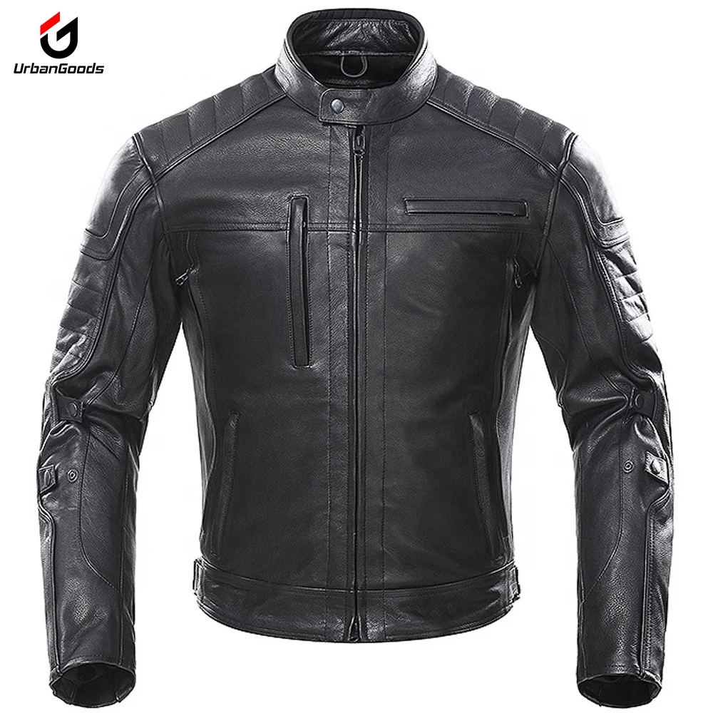 Black Color Men Full Body Motocross Protect Wear Riding Motorbike Protection Racing Leather Jacket