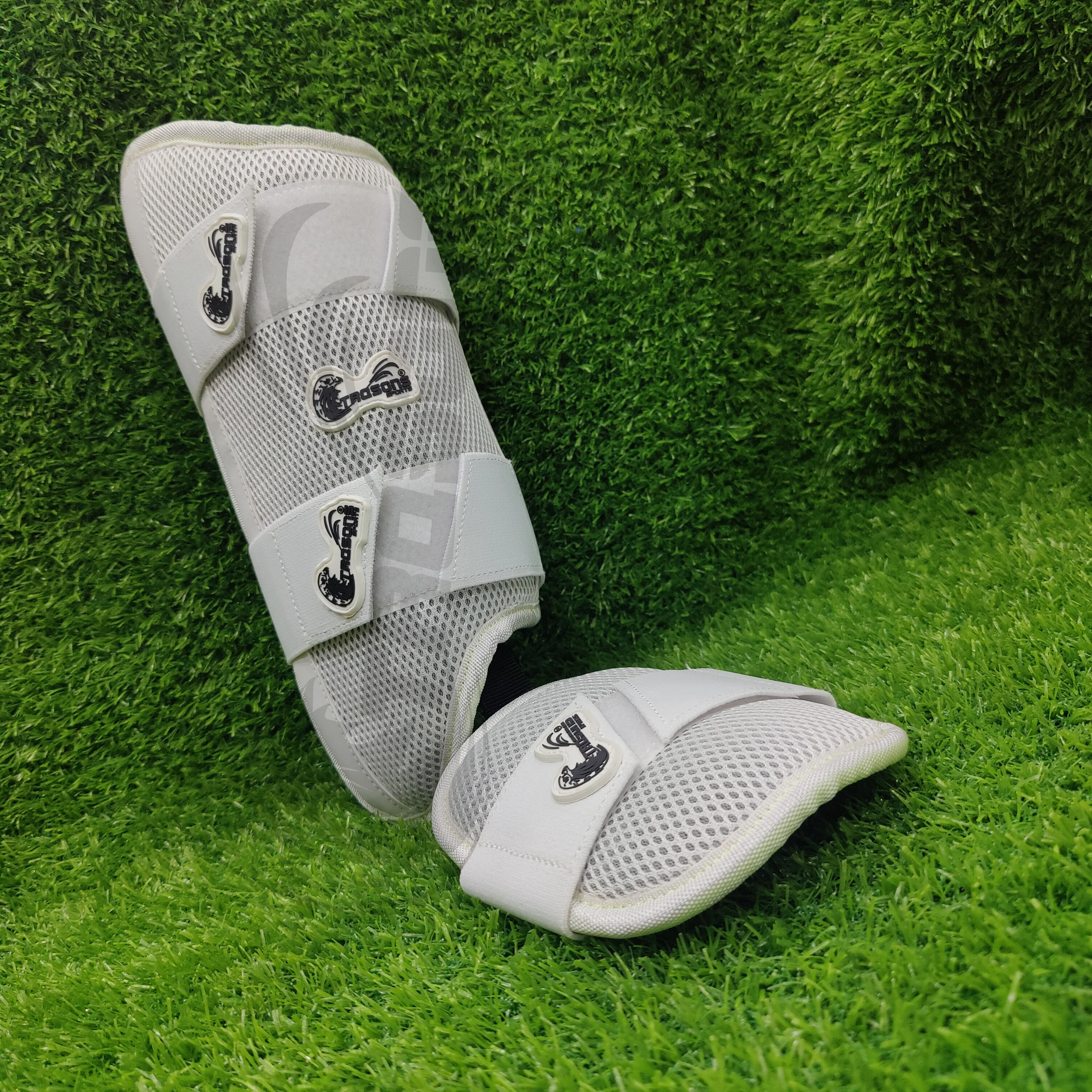 TRQSONS Customize Wholesale Carbon Fiber Eva Foam Padded Baseball Shin Guard Baseball Leg Guard Ankle Guard