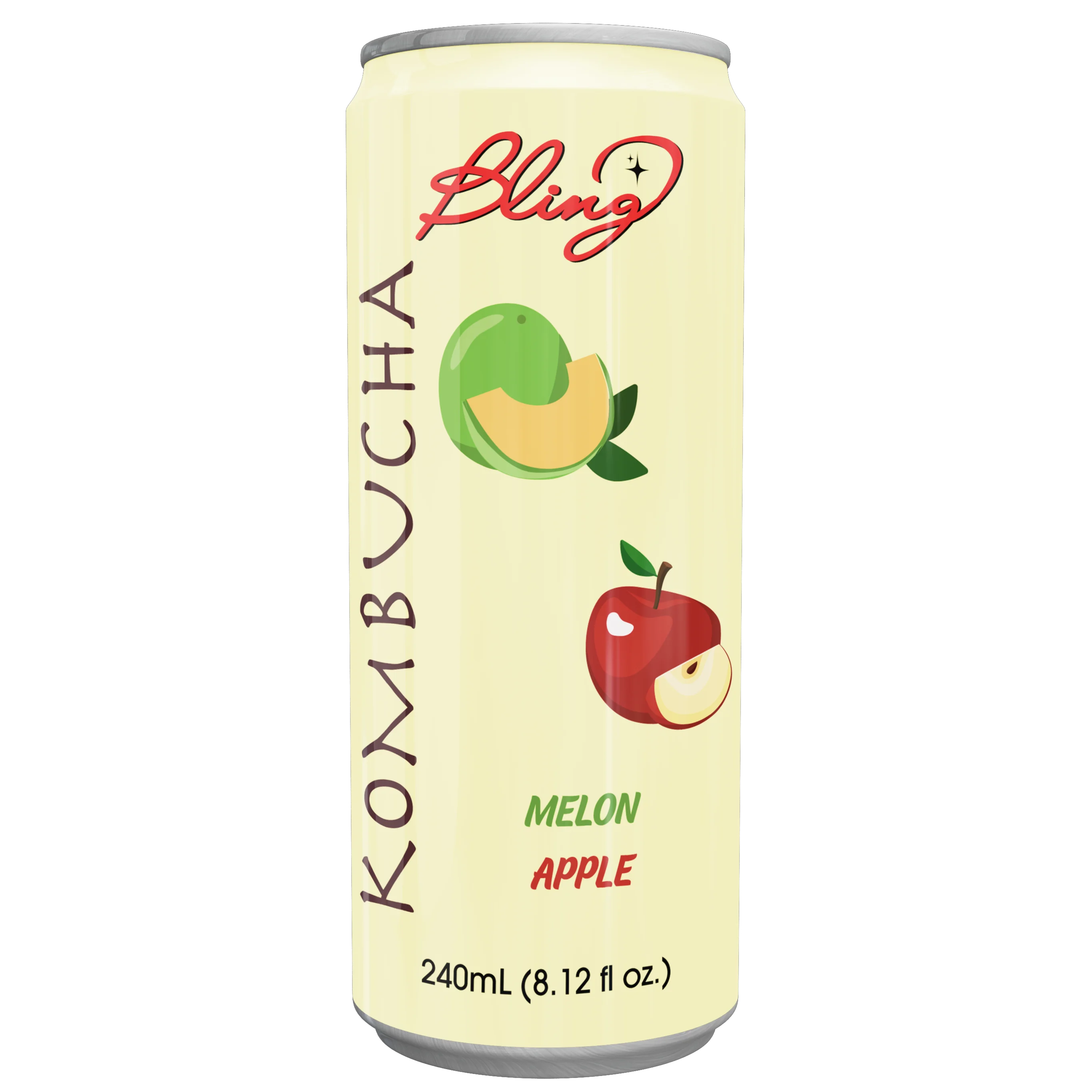 Wholesale Sale of Natural Kombucha Watermelon Mint Juice 240ml 320ml Puree in Bottle Box Packaging with ODM OEM Private Label