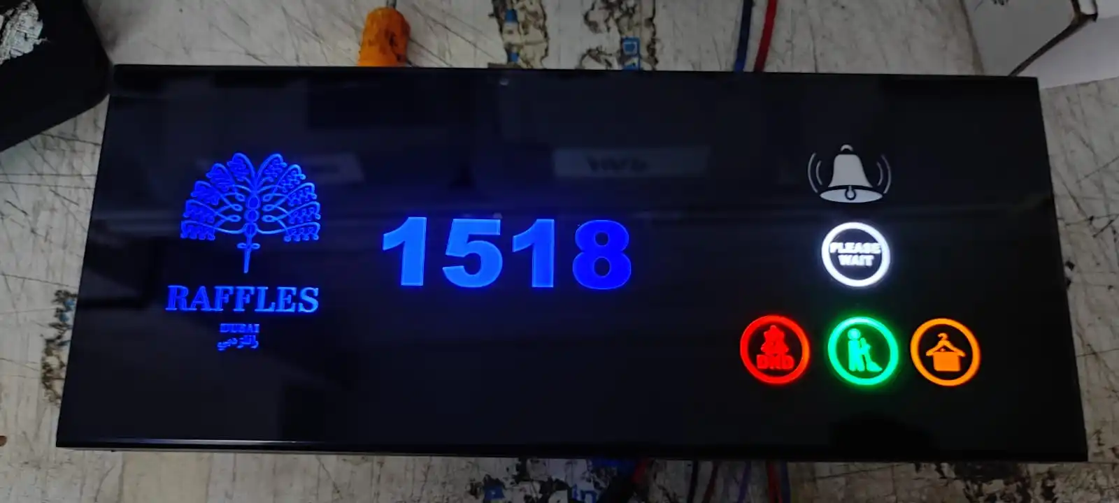 Smart Hotel Room Light Control System RCU Solution RS485 Dry Contact Touch Wall Switch GRMS