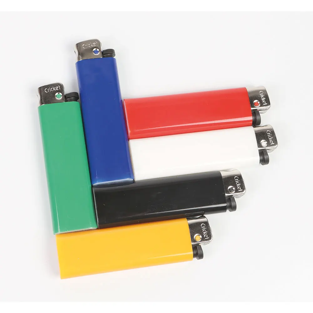 Transparent Tank Colored Refillable cricket lighters /Disposable Cricket Lighter for sale /cricket lighter custom logo available
