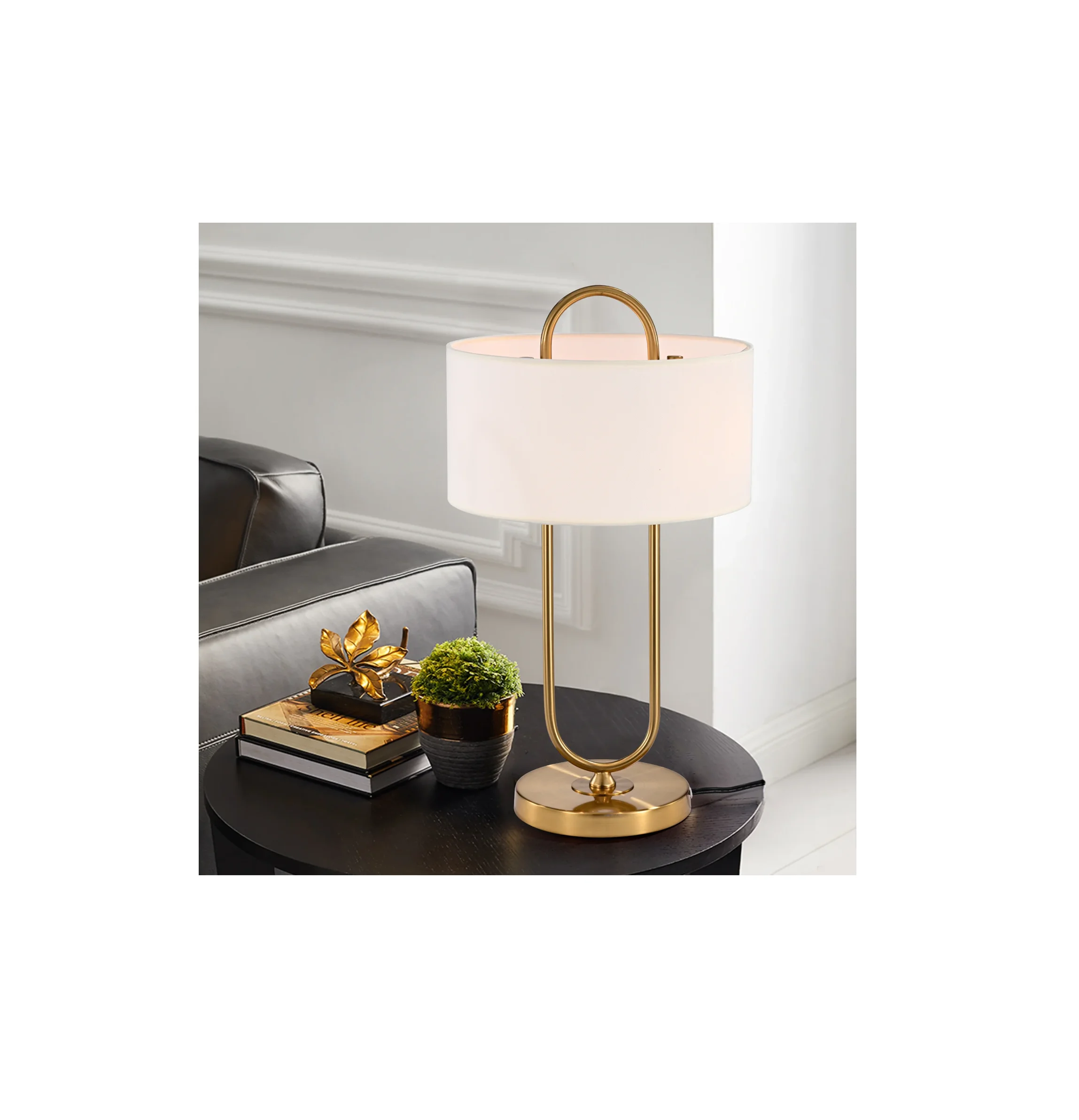 Brass Table Lamp With Antique Brass Color Size 20D X 18W X 52H Centimeter Household accessory top trending