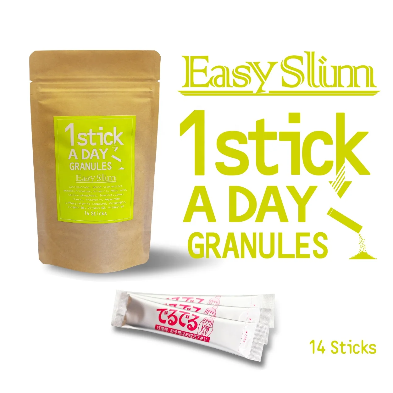 Natural clenx diet detox vitamin c powder granule japan health product with herbal senna extract for slimming weight loss