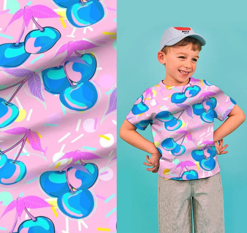 Custom Printed Recycled DBP Spandex Stretch Jersey Fabric Quick-Dry Slub Style with GRS Certificate