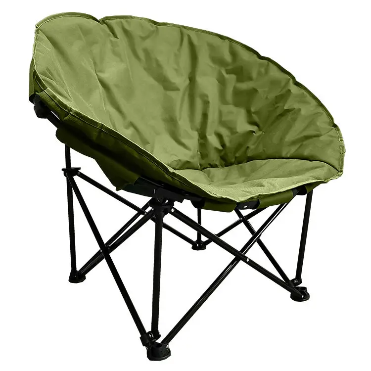 Wholesale Metal Portable Outdoor Comfortable Leisure Picnic Travel Hiking Folding Lawn Camping Fishing Beach Moon Chair
