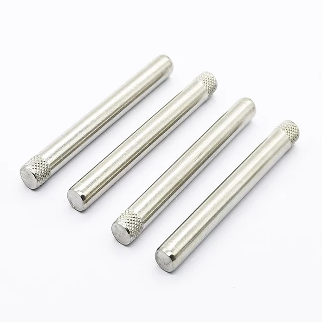 Manufacturers direct custom embossed rolling shaft cylindrical pin optical shaft stainless steel knurled shaft