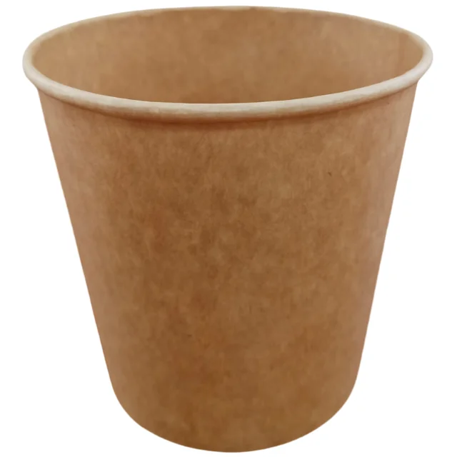 Round 1000ml Personalized Paper Craft Cup with Plastic Lid for 34 oz Food Ice Cream, Cookie, Frozen Yogurt Packaging Container