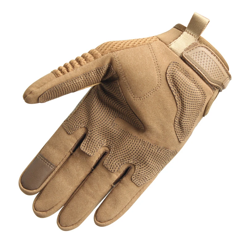 Leather Palm Gloves Safety Work Wholesale Touch Screen Anti Vibration Impact Mechanics Gloves With Custom Design