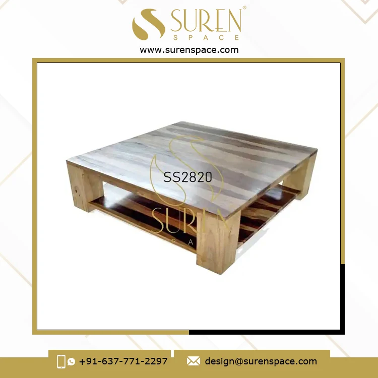 Exclusive Sale of Superlative Quality Indian Rosewood Natural Finish Solid Leg Coffee Center Table Available at Reliable Price