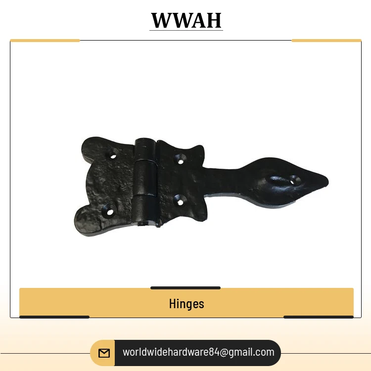 Customized Decorative Antique Brass/Cast Iron Door Hinges Best Quality Hardware Screw Window Hinges for Sale