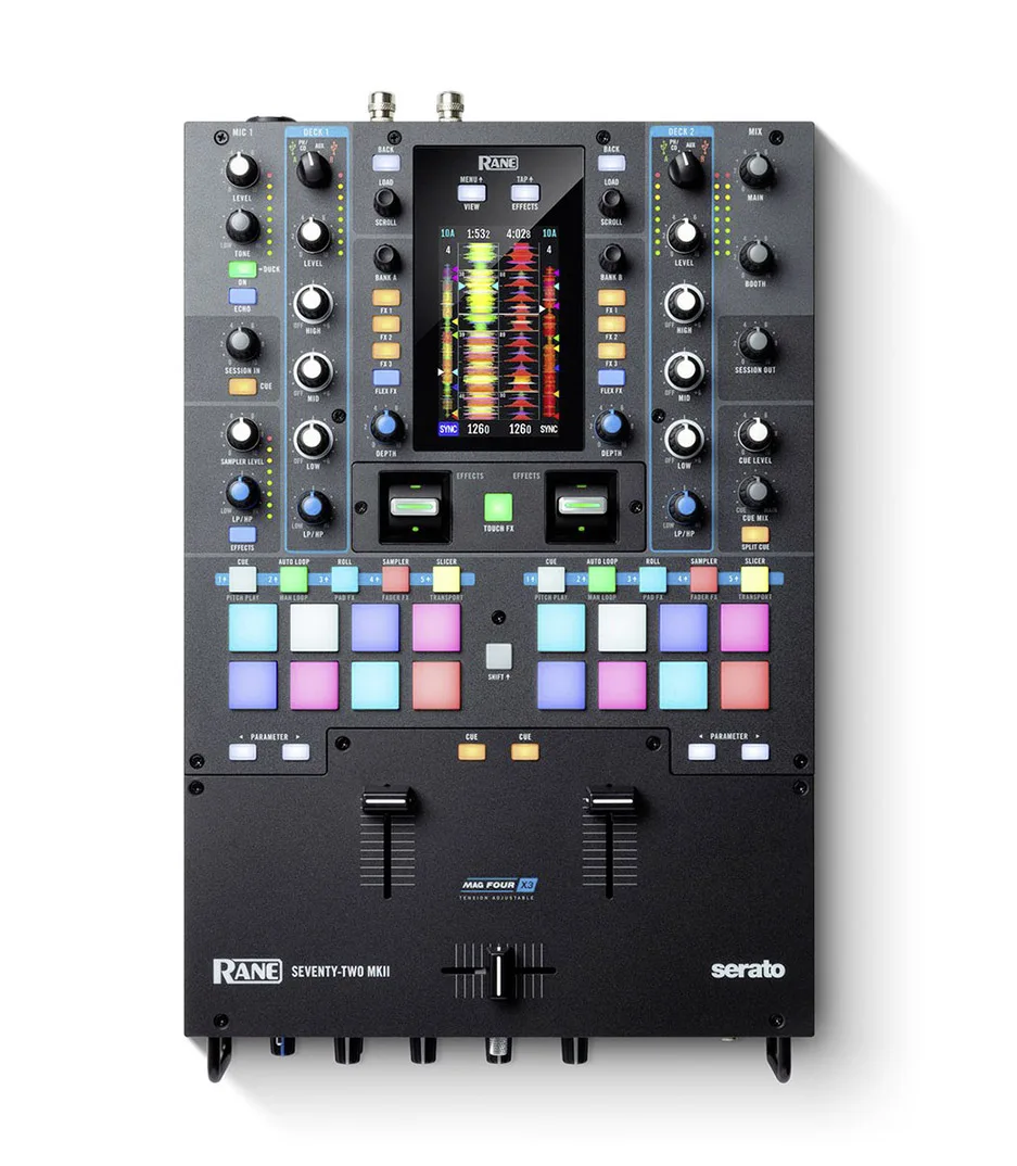 SEVENTY - TWO MKII Battle - Ready 2- Channel DJ Mixer With Multi-Touch Screen And Serato DJ
