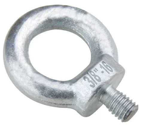 Customizable Eye Bolts Carbon and Stainless Steel 5/8 Thread Size Available in 1/4 and 1/2 Lengths with Plain Zinc Finishes