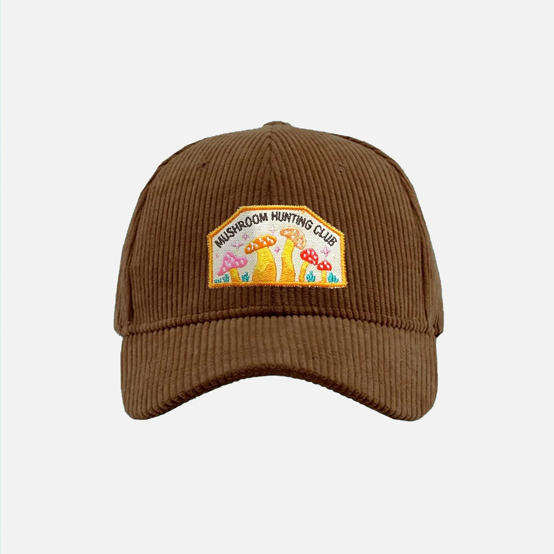 OEM Custom Logo Corduroy Fabric Vintage Baseball Hats Embroidered Logo Structured Form Unisex Sports Hats Baseball Hat Wholesale