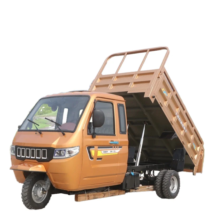 Zongshen 150cc Three-Wheeled Motorcycle Open Agricultural Steering Wheel Cargo Semi-Enclosed Five-Wheel Dump Gasoline Passenger