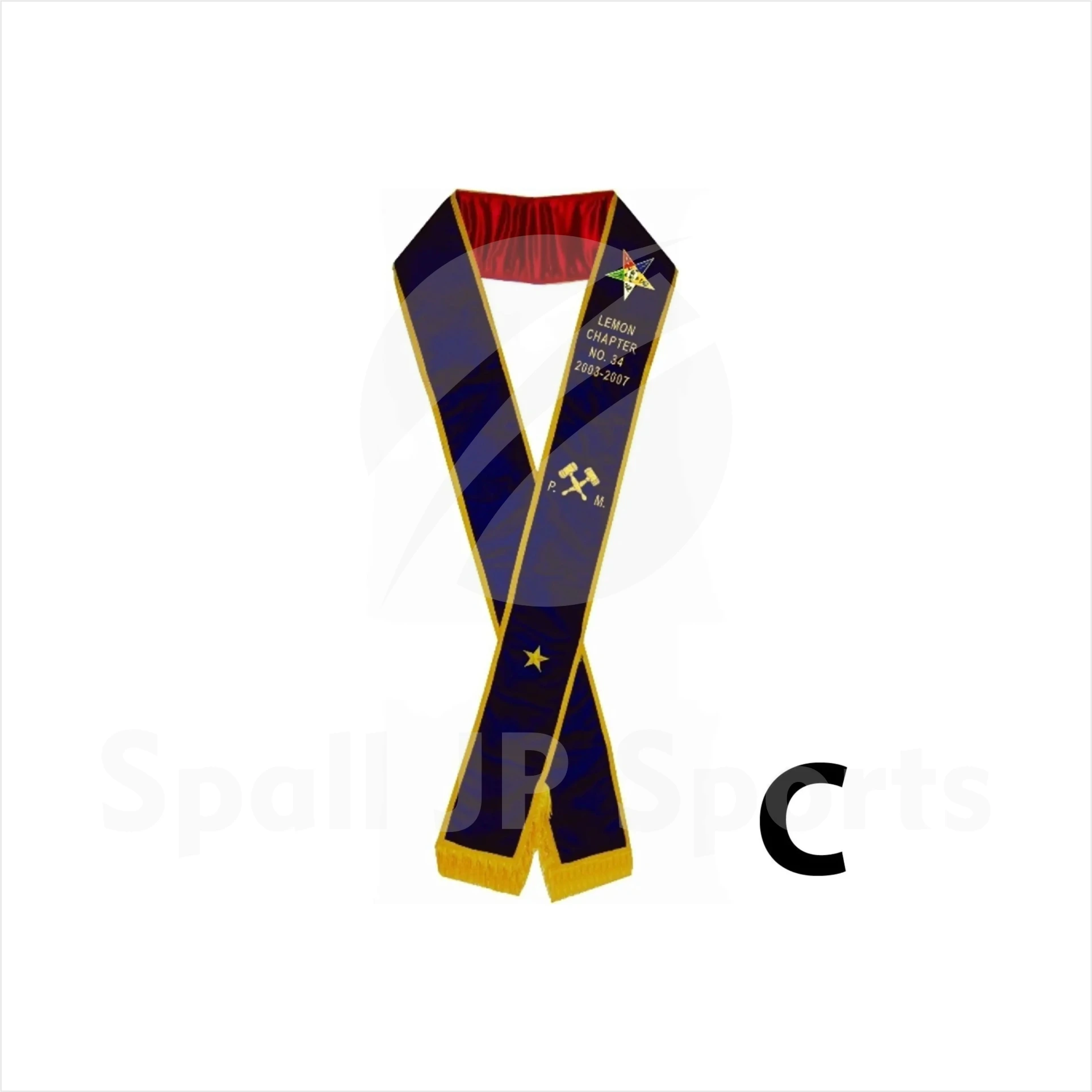 MASONIC PAST MATRON OES SASH  PURPLE VELVET MASTER MASON Masonic Regalia 2024