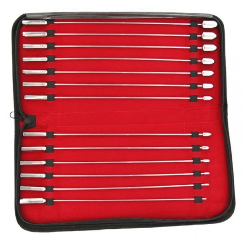 BAKES ROSEBUD SOUNDS DILATOR UTERINE URETHRAL DIAGNOSTIC GYNECOLOGY SINGLE ENDED 13 PIECES SET SURGICAL KIT       MGI-228