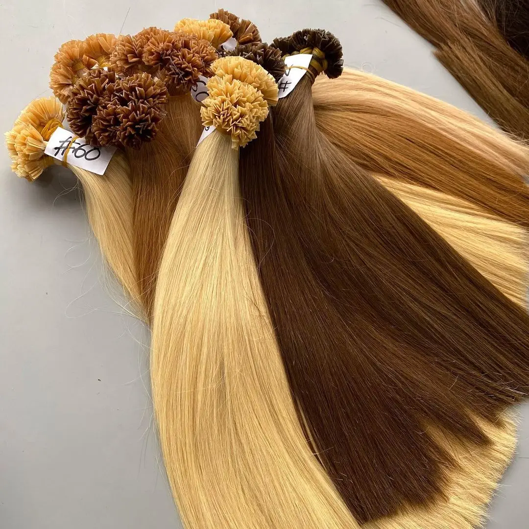 Wholesale Double Drawn Raw Vietnam Cuticle Remy Hair Keratin V Tip Human Hair Extensions Vietnamese
