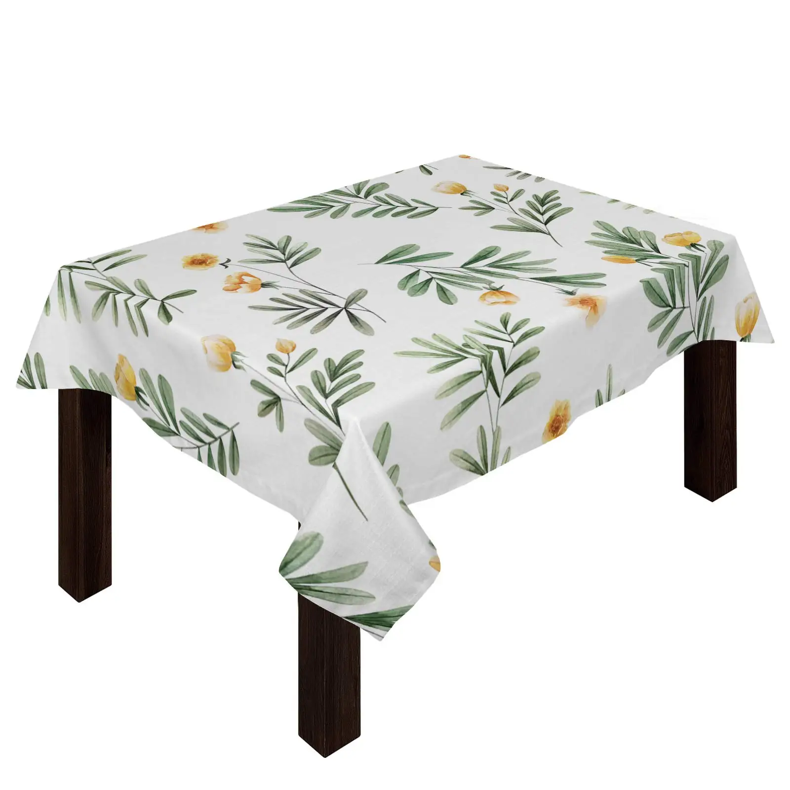 Easy Care Washable Versatile Protective Fabric Eco Friendly Durable 100% Cotton Table Cloth Dining Party Kitchen High Quality