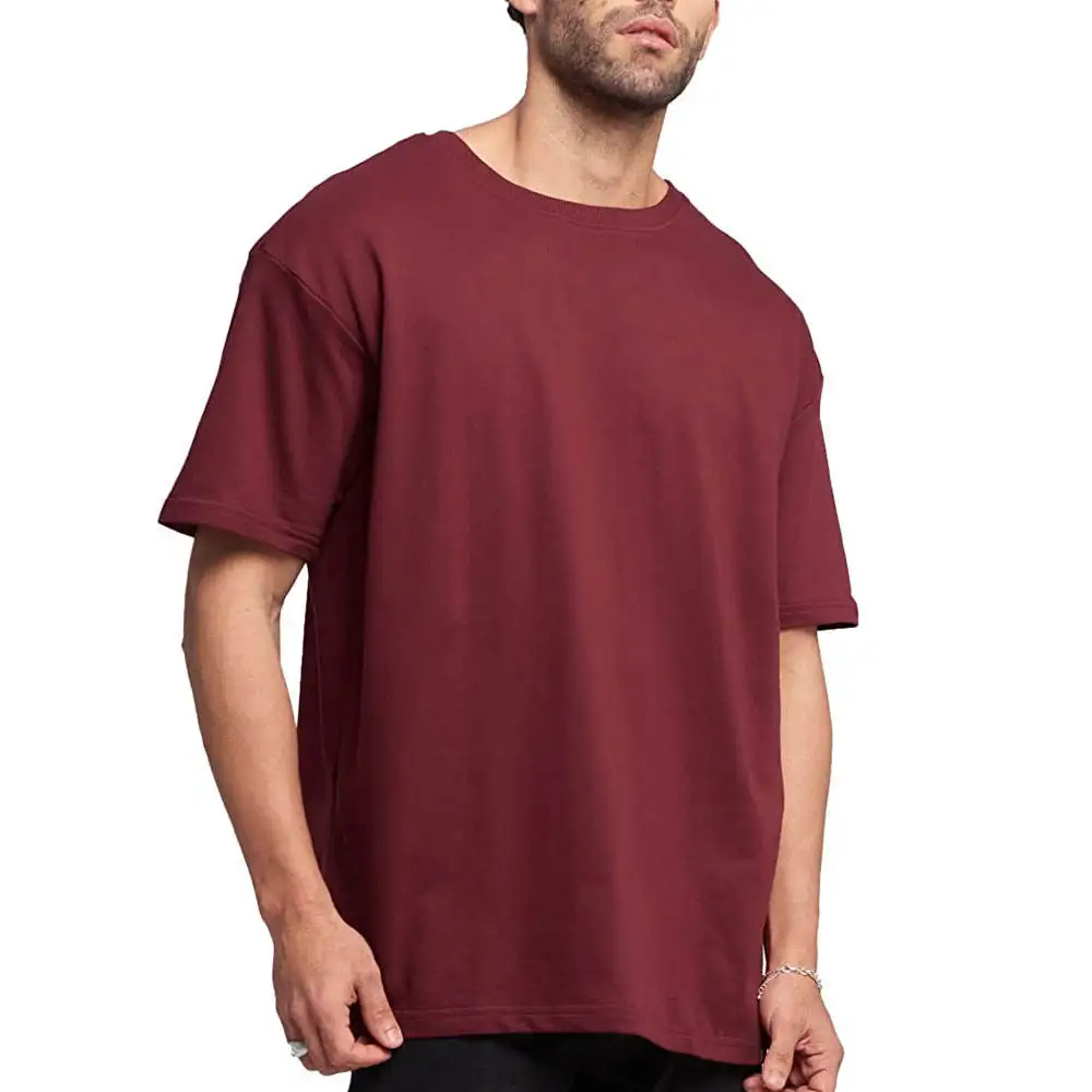 New Design Wholesale Man 100% Cotton o neck T-Shirt 2023 Cheap Custom Basic Plain O Neck Men T Shirts plain dyed color block