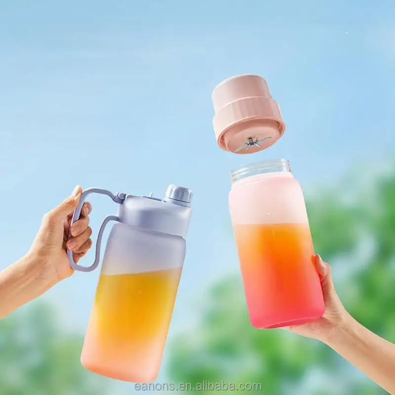 DC Electric Water Battery Charge Wireless Colorful Portable Outdoor Camping Sport Small Fruit Bottle Cup Shaker Mixer Juicer Blender