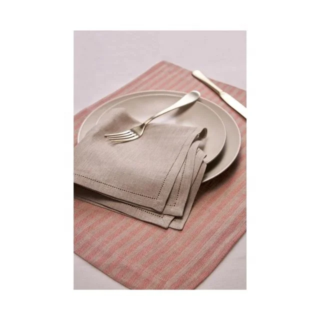 Simple Mint Colour Cut Worked Cotton Table Mat Embroidered Design Western Decor Accessory Woven Hot Insulation Kitchen Wedding