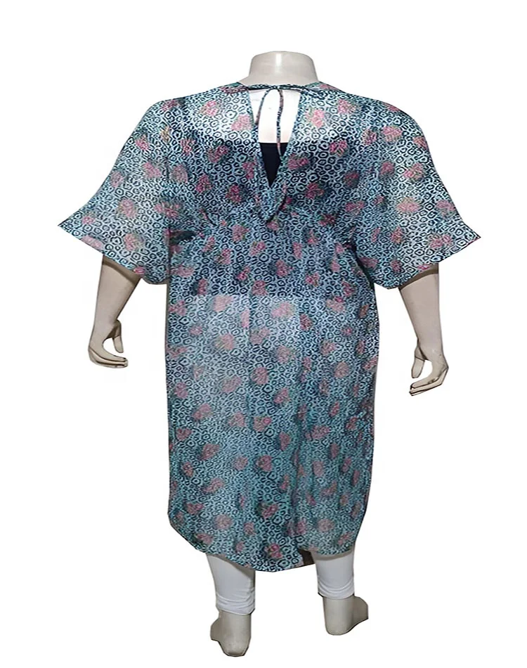 Swimwear Beachwear 2023 100% poly-chiffon long dress beach cover-up party dress resort wear bikini caftan cover-up for women