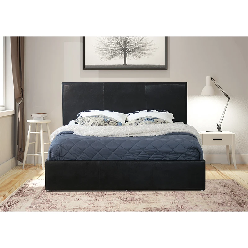 Wholesale PRADO OTTOMAN Black Color Up Lift Standard Double Size Space Saving Storage Beds Bulk Sale from Malaysia Supplier