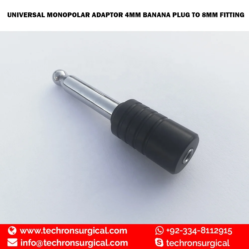 Reusable 4mm Monopolar Diathermy Cables Adaptors
