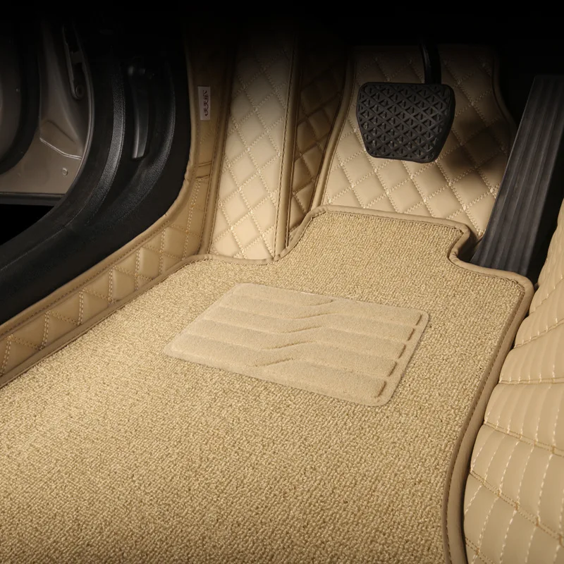 Custom 5D Automotive Interior Car Waterproof Leather Antislip Foot Mat For Toyota Prius