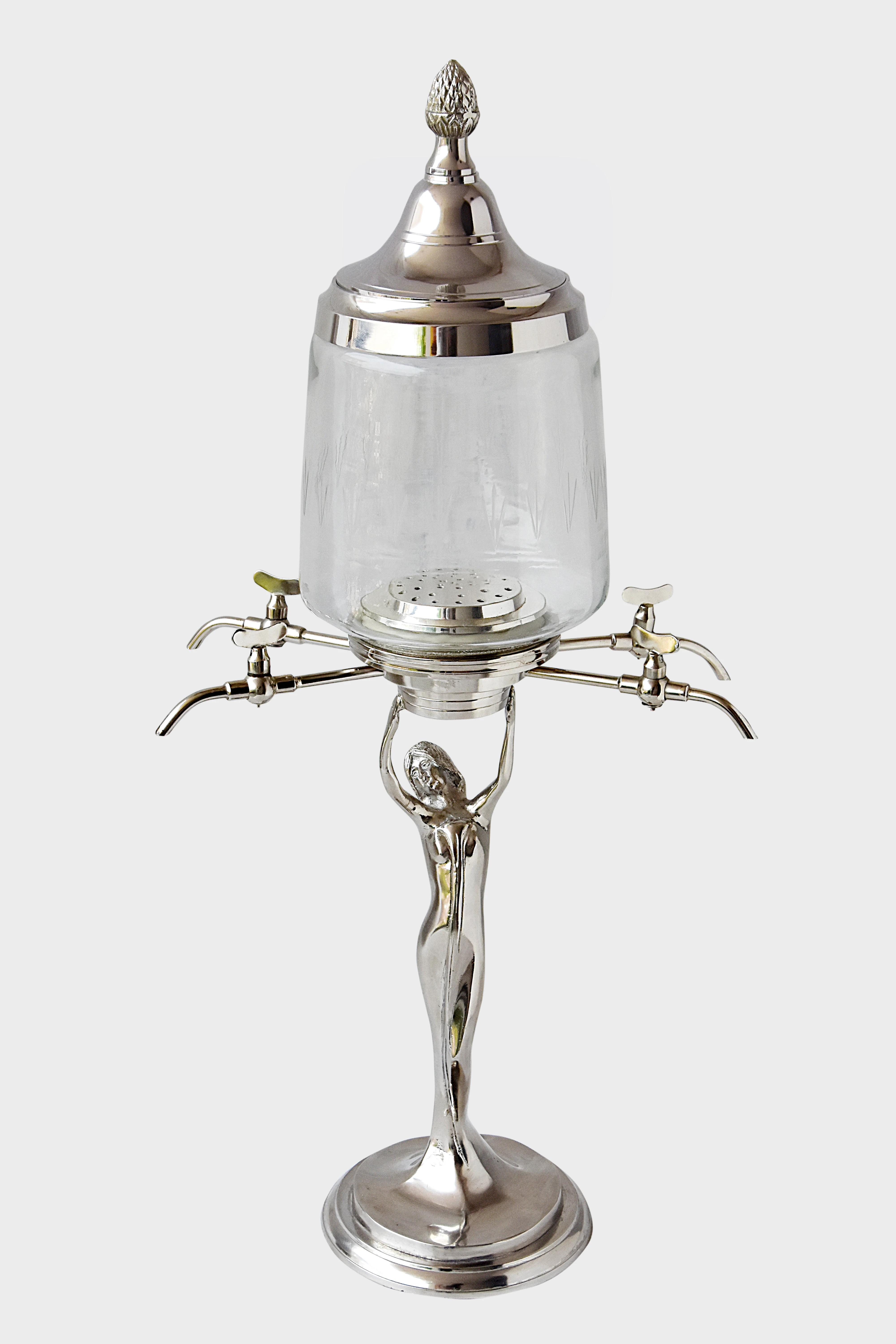 Handmade High Quality Metal ABSinthe Decanter Classic Style Portable Wine Fountain for Barware Gift with Classic Gift Box