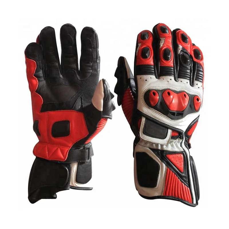 Short Motorbike Racing Riding Gloves Best Quality Motorbike racing Leather Gloves