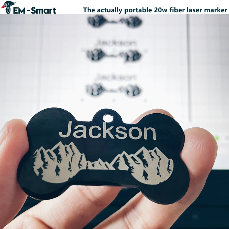 Nameplate Dog Cat Pet Tag Fiber Laser Marking Engraving Machine