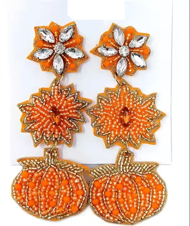 Серьги из бисера с бахромой