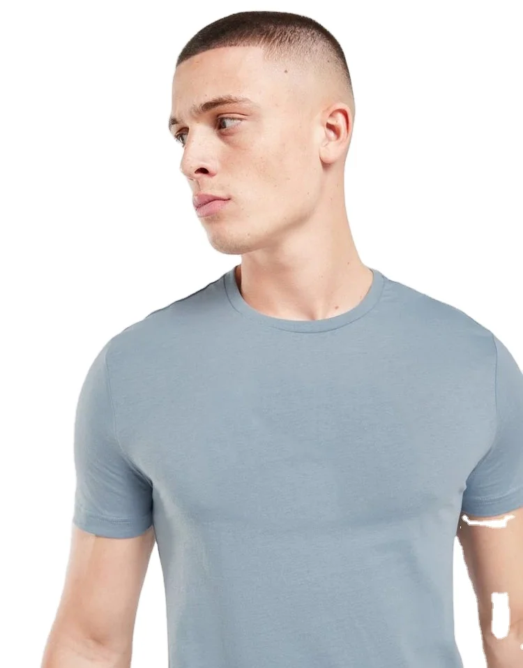 2023 New stylish plus size Black plain custom logo printed Good quality 100%cotton 260gsm t shirts for mens