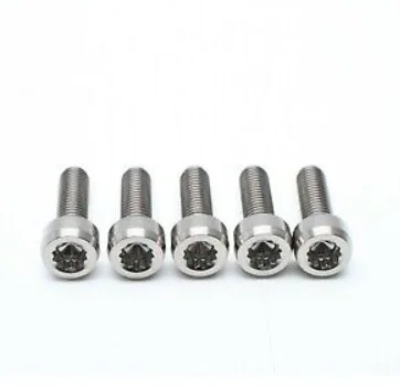 Grade 5 Ti6Al4V Forged Titanium Split Rim Bolts Screws For Wheel BBS M7 X 24mm BBS M7 titanium split rims screw