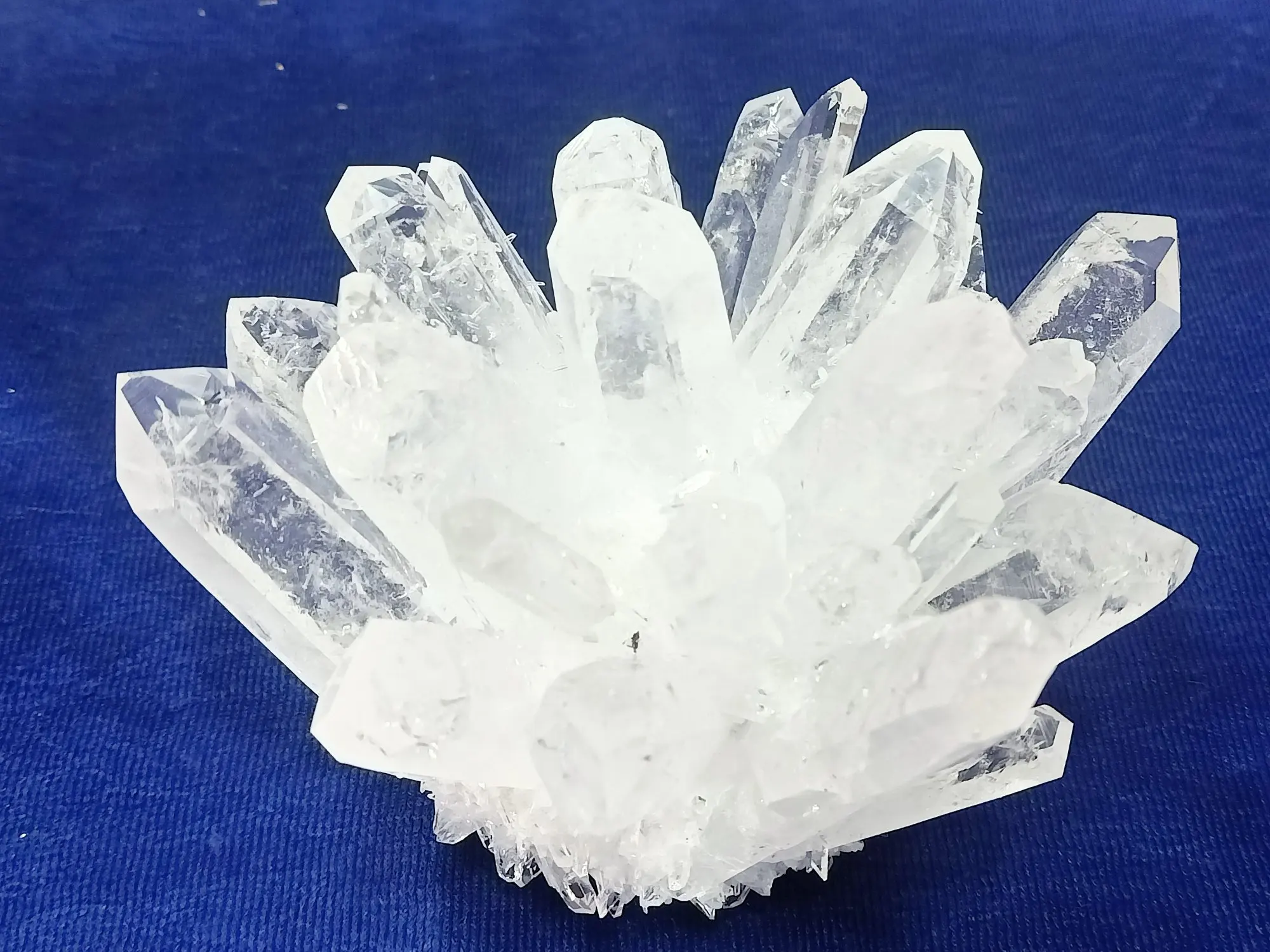 Gemstone Clear Quartz Family Cluster points Natural Clear Quartz Clusters from Indian Exporters  From Amayra Crystals Exports