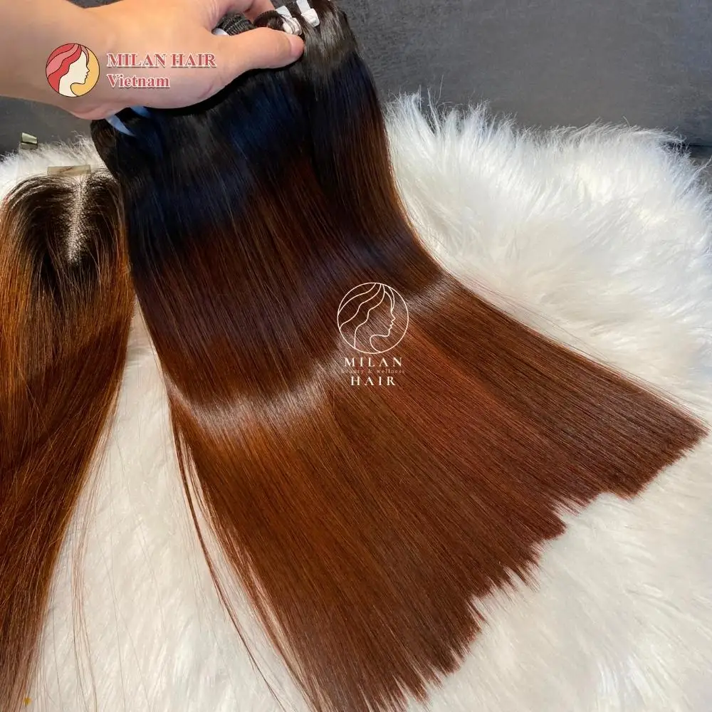 New Products Wholesale From 5 Bundles of Straight Hair Dyed to Order With Original Collection Hair Extensions