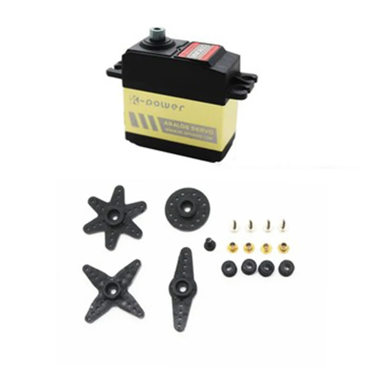 K-power 6.5kg Torque Analog Servo Aluminum Alloy Mid Case- Standard RC Metal Gear Servo Motor MM0600