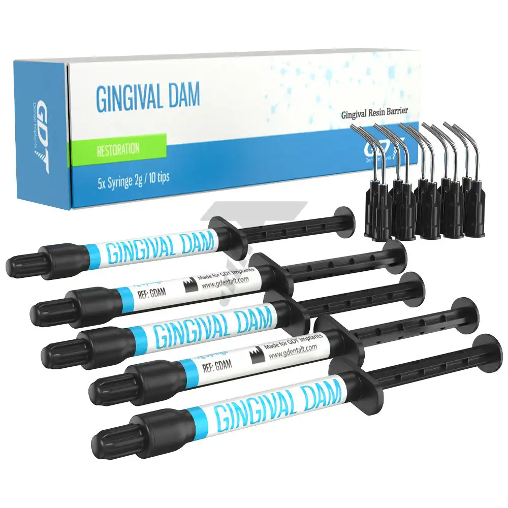 GDT Gingival Dam Resin Barrier, Purpose: Isolates And Protects Soft Gums Tissue During Teeth Whitening Procedure