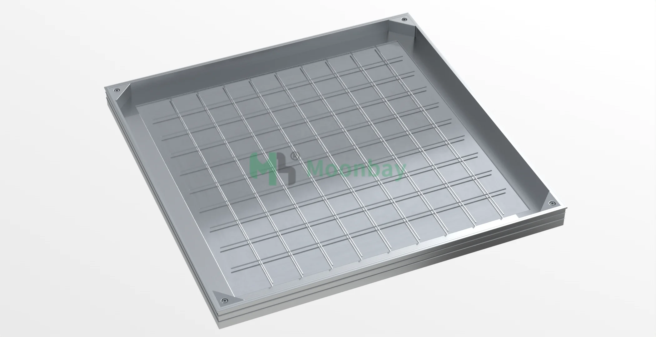 New upgrade good quality double sealed anti-odor aluminum manhole cover overall size 300*300mm