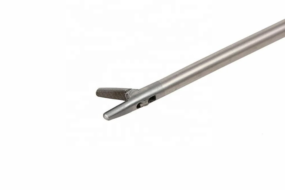 Needle Holder V Type 5X330mm Curved Jaw TC Laparoscopy Laparoscopic Endoscopy Medical Instruments Endoscopy Biopsy Forceps,