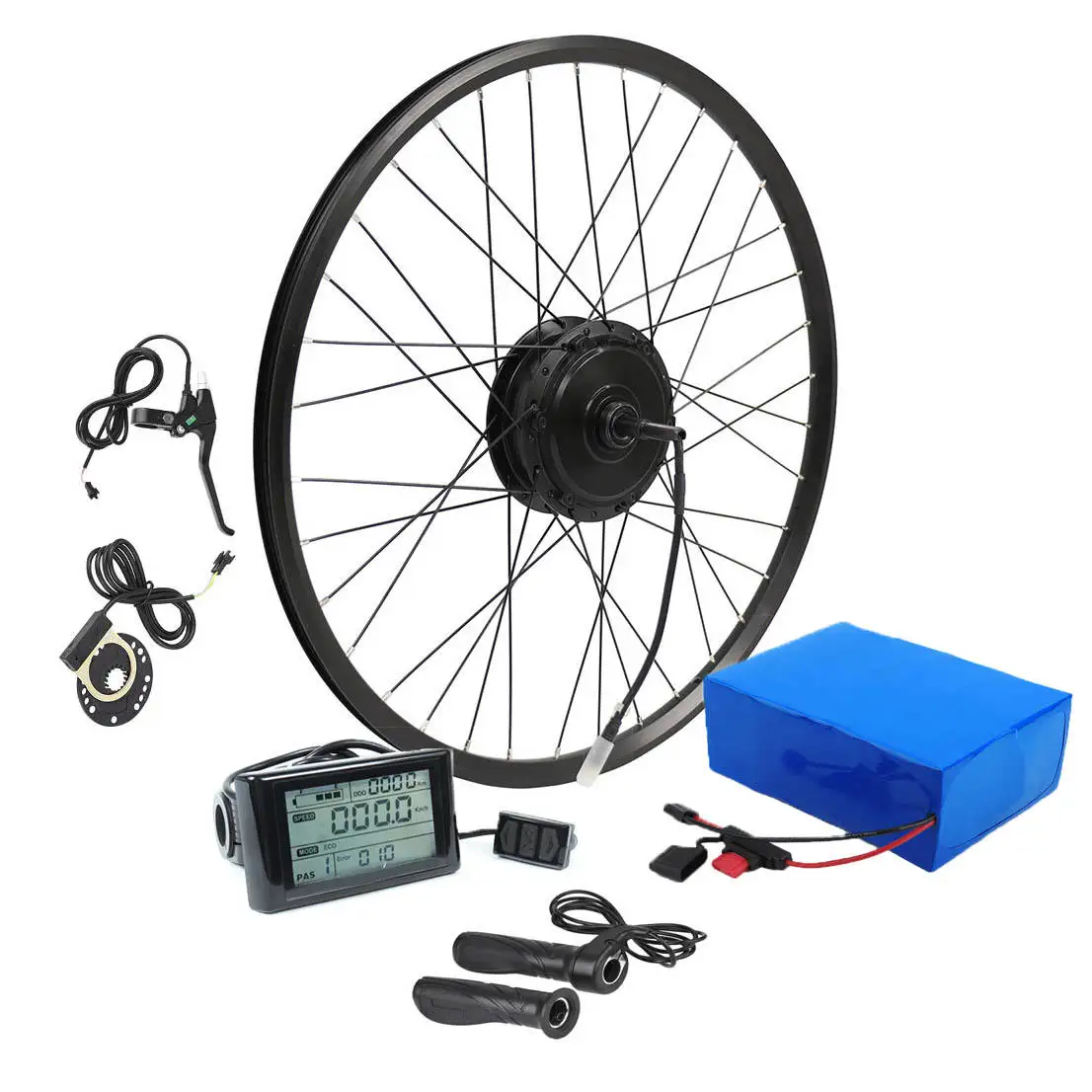 Manufacture and Sell 36V 48V 72V 250W 500W 1000W 1500W 3000W 5000W Electric Bike Hub Motor and Ebike Conversion Kit for Bicycle