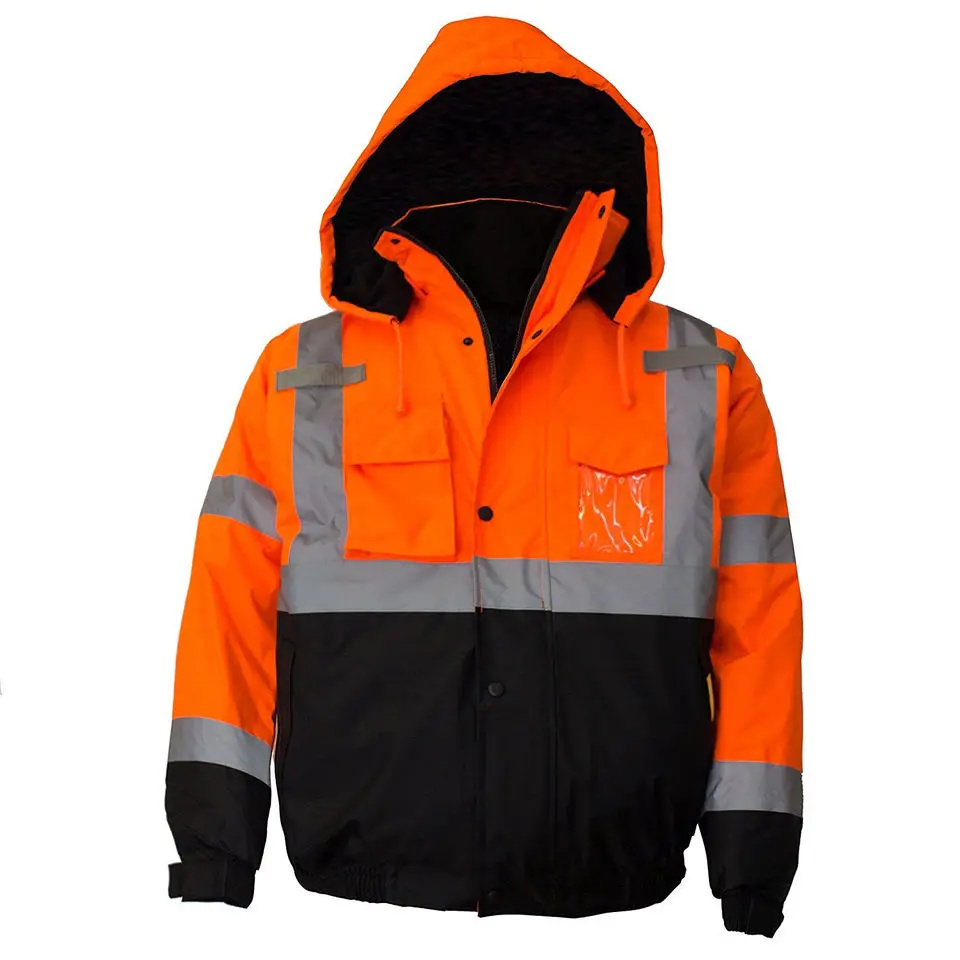 Custom logo Printing Reflective Vest Night Vision Traffic Sport Clothing Led Light Jacket Reflective Jacket