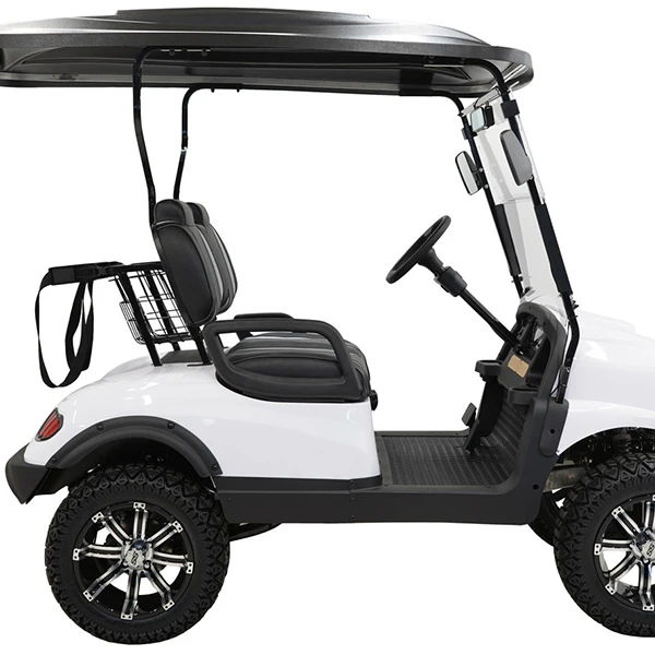 Electric Club Car Golf Cart for Sale Cheap 2 Seats Max Charger Smart Motor Cylinder Battery Controller Wheel Hydraulic Shock Kms